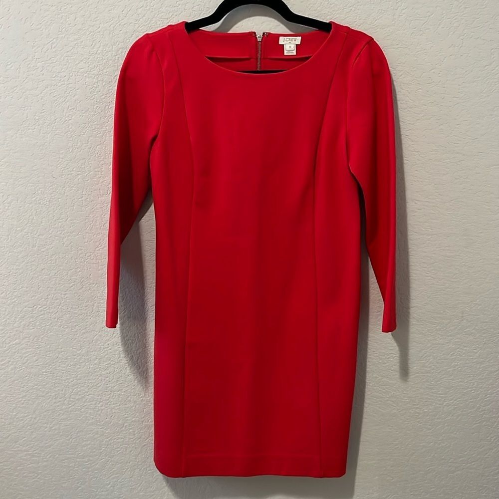 J. CREW Factory Red Mini Scuba Dress, Size XS